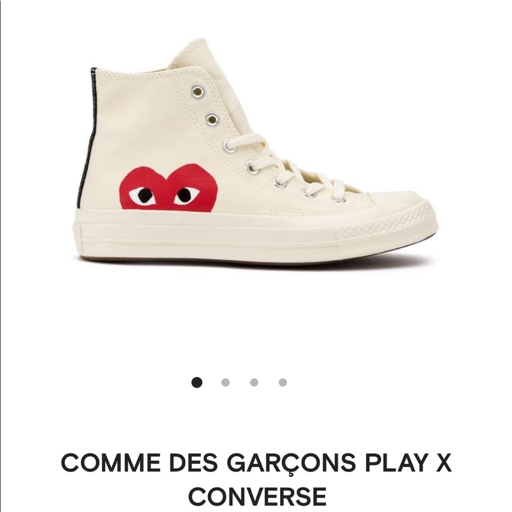 Size 10/8 Commes de Garçon x Converse high tops